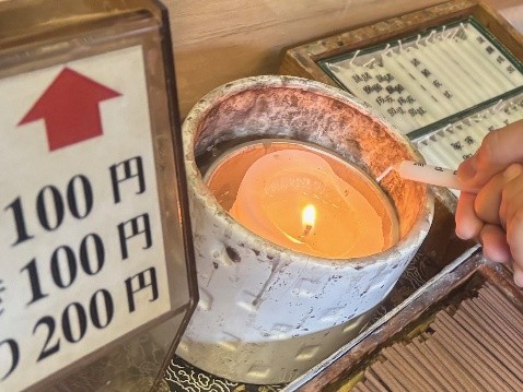 千光寺　ろうそく